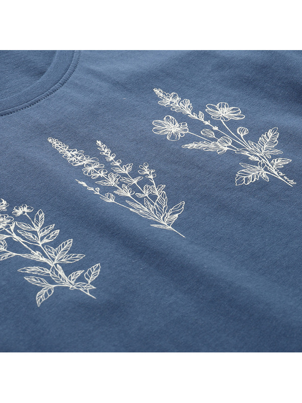 ALPINE PRO Дамска тениска от органичен памук ALPINE PRO TERMESA 3 blue wing teal вариант pa