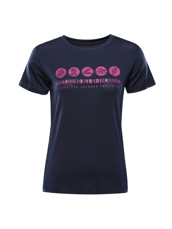 ALPINE PRO Дамска функционална тениска с антибактериална обработка ALPINE PRO LYORA moonlit ocean вариант pa