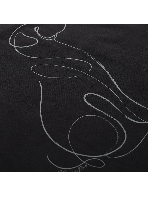 ALPINE PRO Дамска тениска от органичен памук ALPINE PRO TERMESA 3 black вариант pe