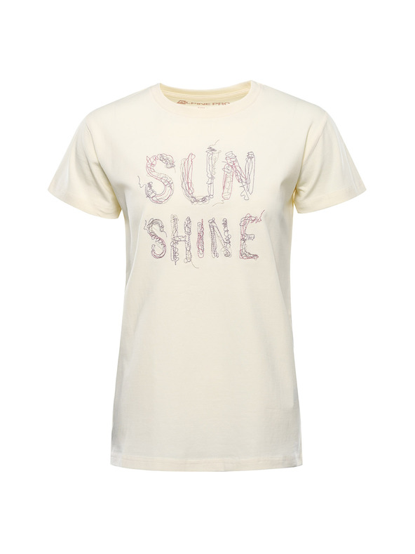 ALPINE PRO Дамска памучна тениска ALPINE PRO DORGA cream вариант pb