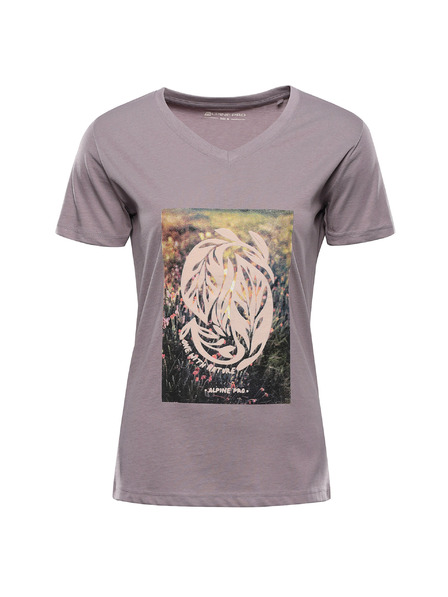 ALPINE PRO Дамска памучна тениска ALPINE PRO DORENA quail вариант pc