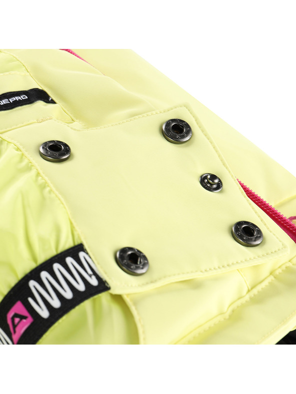 ALPINE PRO Детско ски яке с мембрана ptx сняг ALPINE PRO REASO 2 синапено