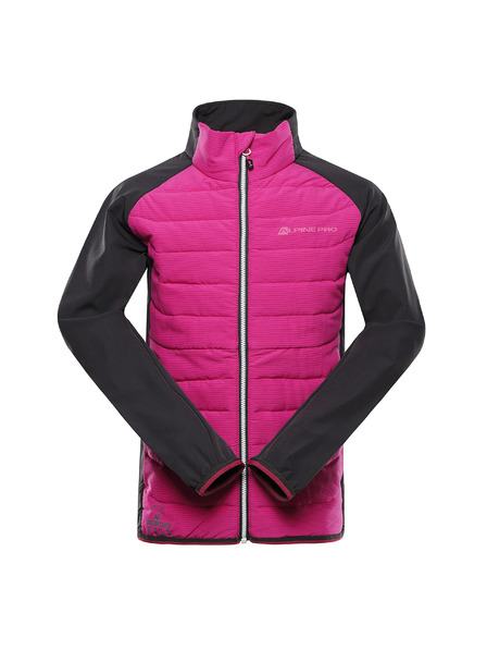 ALPINE PRO Детско яке с мериносова подплата ALPINE PRO GERLO fuchsia red