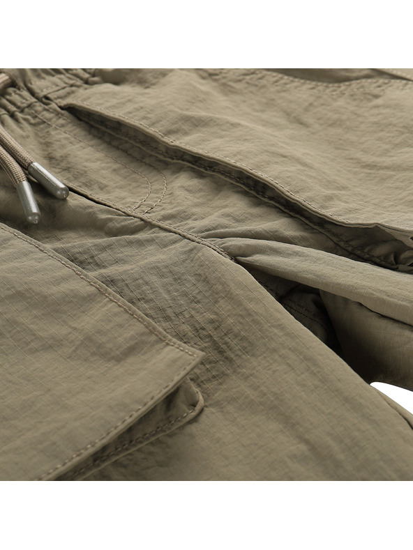 ALPINE PRO Детски ежедневни панталони с ластик ALPINE PRO NOVERO stone gray