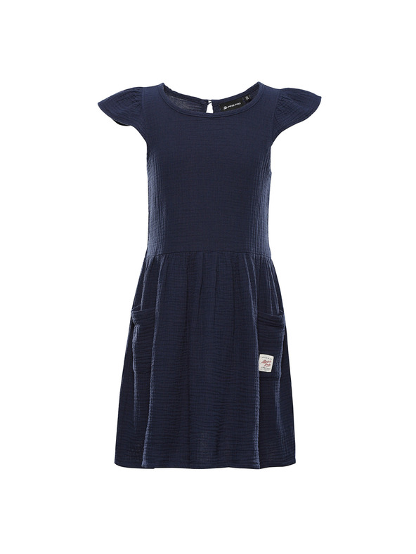 ALPINE PRO Детска памучна рокля ALPINE PRO ILERO лунно океанско синьо