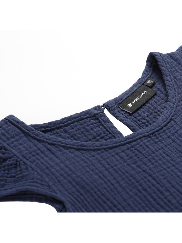 ALPINE PRO Детска памучна рокля ALPINE PRO ILERO лунно океанско синьо