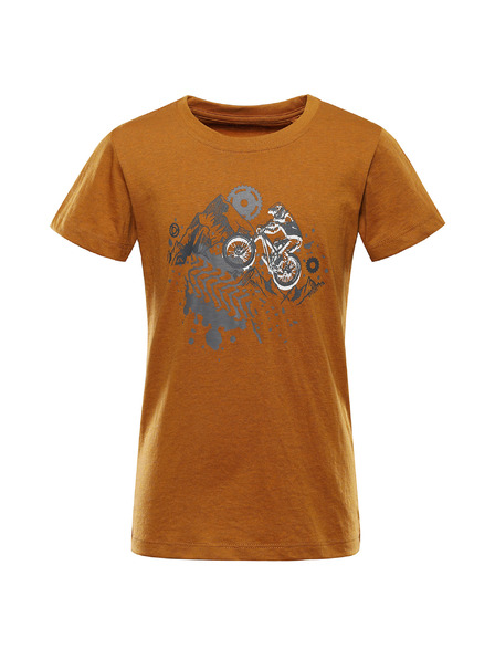 ALPINE PRO Детска тениска от немачкащ материал ALPINE PRO BIGERO 2 golden oak вариант pd