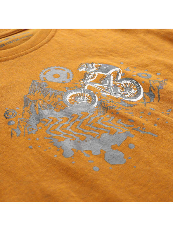 ALPINE PRO Детска тениска от немачкащ материал ALPINE PRO BIGERO 2 golden oak вариант pd