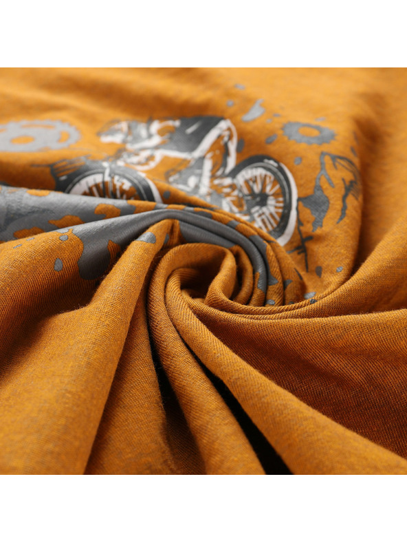 ALPINE PRO Детска тениска от немачкащ материал ALPINE PRO BIGERO 2 golden oak вариант pd