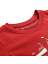 ALPINE PRO Детска тениска от немачкащ се материал ALPINE PRO BIGERO 2 кардинал вариант pb