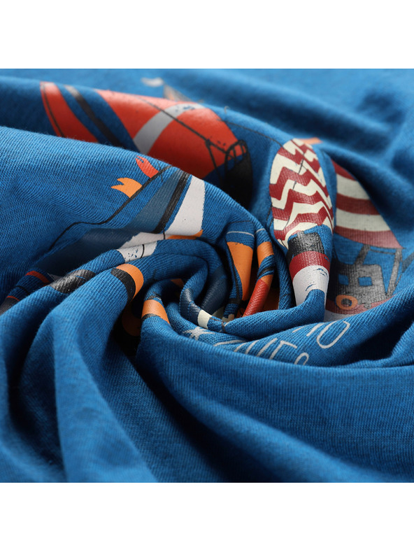 ALPINE PRO Детска тениска от немачкащ се материал ALPINE PRO BIGERO 2 лунна океан вариант pb