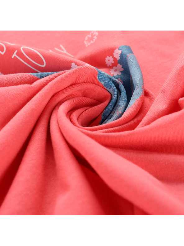 ALPINE PRO Детска тениска от органичен памук ALPINE PRO TERMESO 2 корал варианта pd