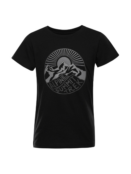 ALPINE PRO Детска бързосъхнеща тениска ALPINE PRO REJO 2 черна варианта pb