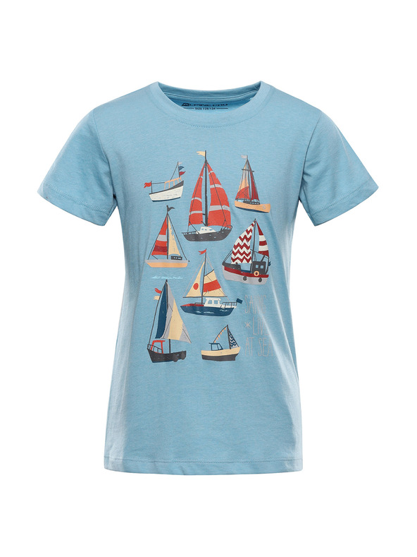 ALPINE PRO Детска тениска от немачкащ се материал ALPINE PRO BIGERO 2 небесен ездач вариант pb