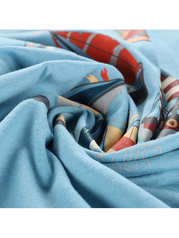 ALPINE PRO Детска тениска от немачкащ се материал ALPINE PRO BIGERO 2 небесен ездач вариант pb