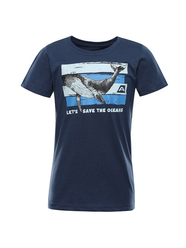 ALPINE PRO Детска тениска от органичен памук ALPINE PRO TERMESO 2 синьо крило на патица варианта pc
