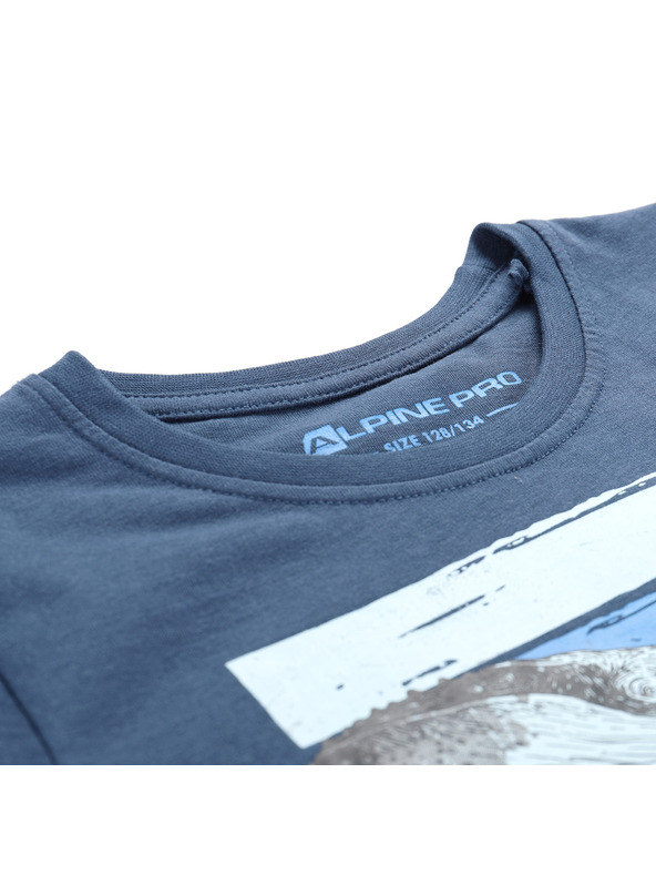 ALPINE PRO Детска тениска от органичен памук ALPINE PRO TERMESO 2 синьо крило на патица варианта pc