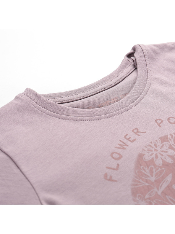 ALPINE PRO Детска тениска от органичен памук ALPINE PRO TERMESO 2 пъдпъдък варианта pb