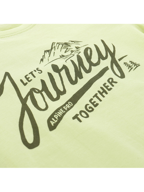 ALPINE PRO Детска памучна тениска ALPINE PRO DORGO luminary green вариант pf