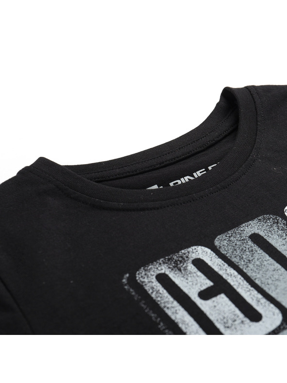 ALPINE PRO Детска тениска от органичен памук ALPINE PRO TERMESO 2 черна варианта pe