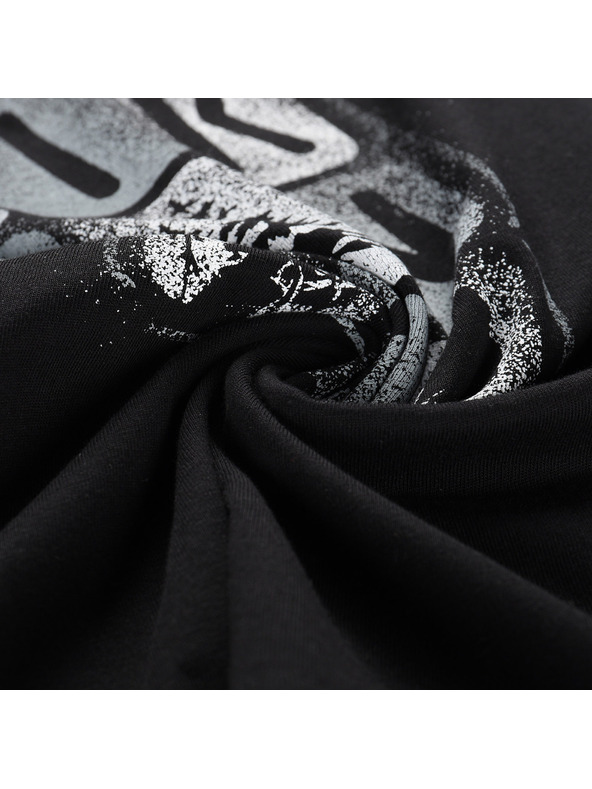 ALPINE PRO Детска тениска от органичен памук ALPINE PRO TERMESO 2 черна варианта pe