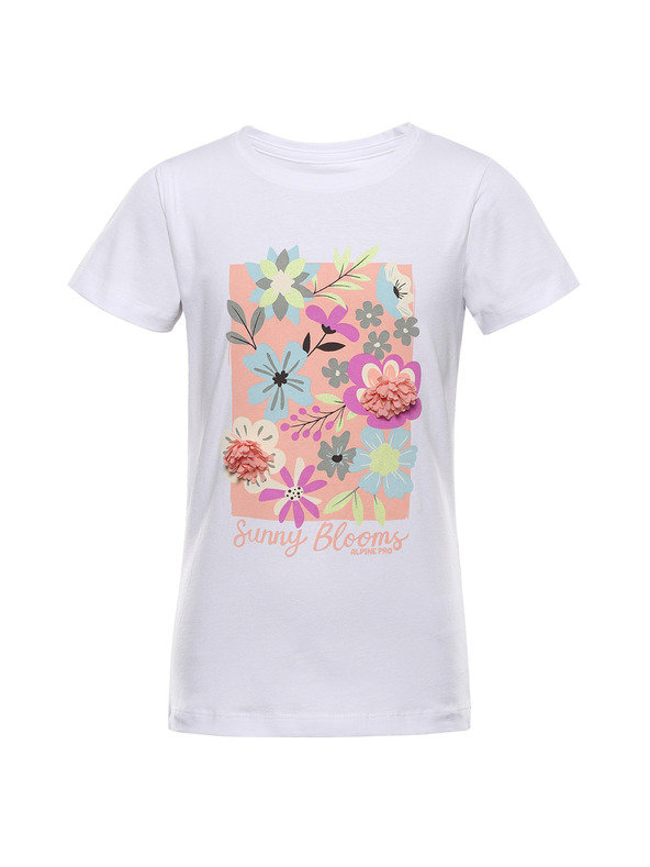 ALPINE PRO Детска памучна тениска ALPINE PRO DORGO бяла варианта pc