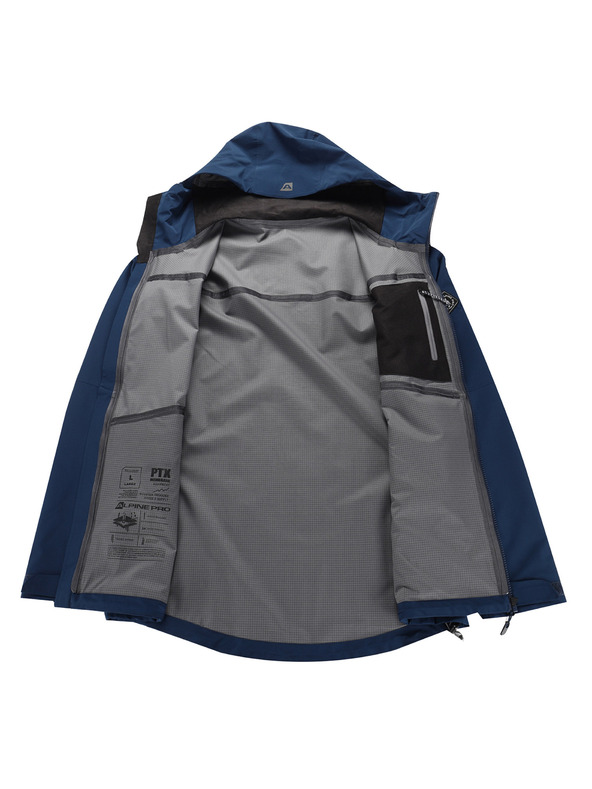 ALPINE PRO Мъжко яке с PTX мембрана ALPINE PRO ZARR 2 лунен океан