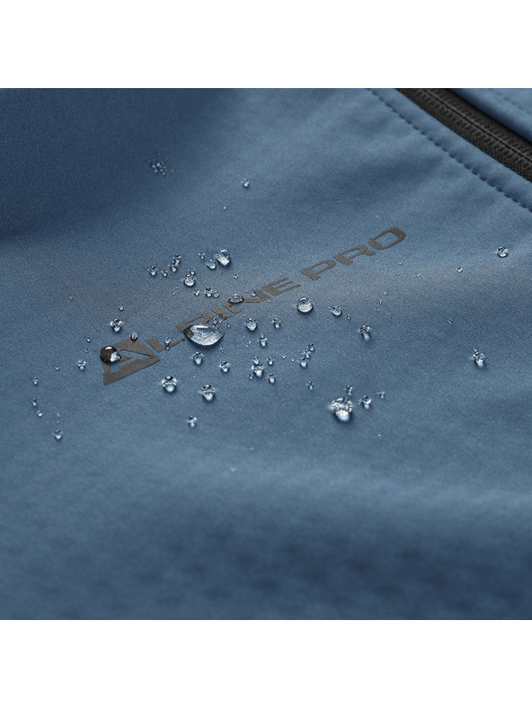 ALPINE PRO Мъжко софтшел яке с мембрана ALPINE PRO HOOR 2 dk.metal blue