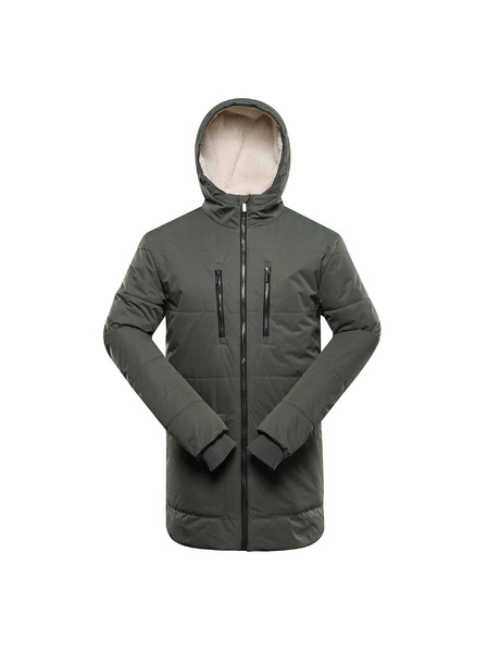 ALPINE PRO Мъжко по-дълго зимно яке с мембрана ptx ALPINE PRO COLWEL петрол