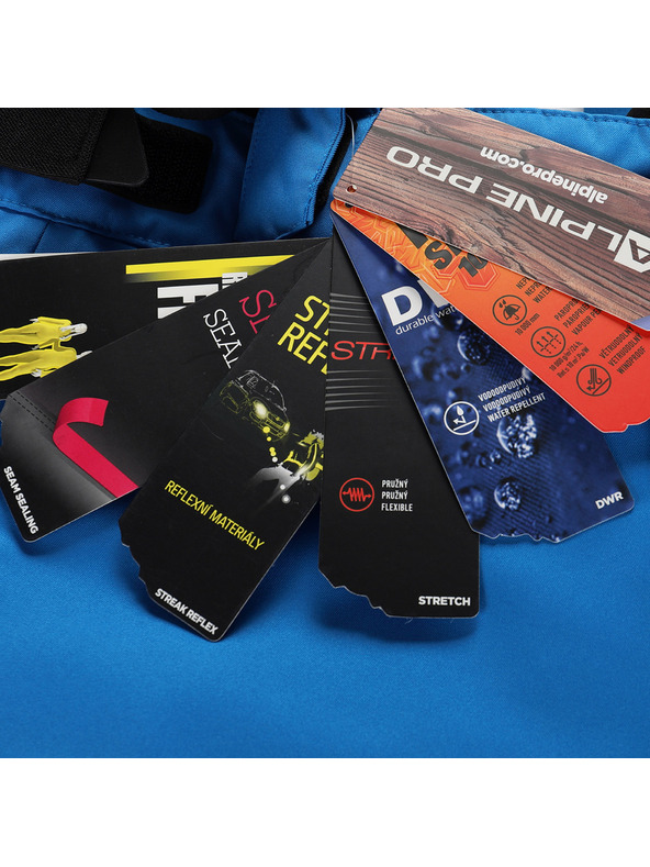 ALPINE PRO Мъжки ски панталони с мембрана PTX сняг ALPINE PRO EDES 2 блестящо синьо