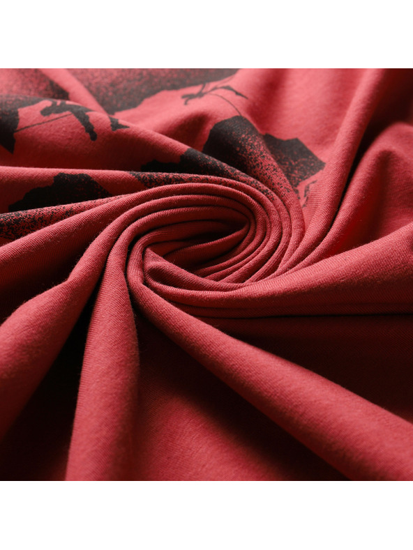 ALPINE PRO Мъжка бързосъхнеща тениска с Cool Dry ALPINE PRO BOLEN 2 cardinal вариант pb