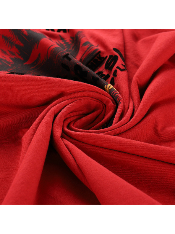 ALPINE PRO Мъжка памучна тениска ALPINE PRO DOMEN кардинал варианта pc