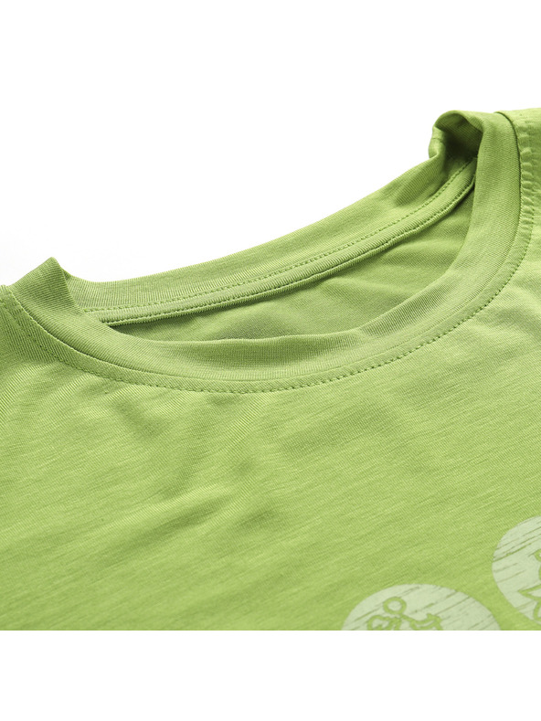 ALPINE PRO Мъжка функционална тениска с антибактериална обработка ALPINE PRO LYOR перидот