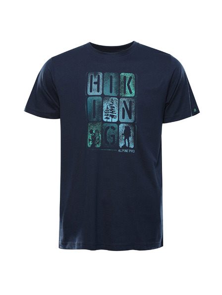 ALPINE PRO Мъжка бързосъхнеща тениска с Cool Dry ALPINE PRO BOLEN 2 лунно океанско синьо варианта pa