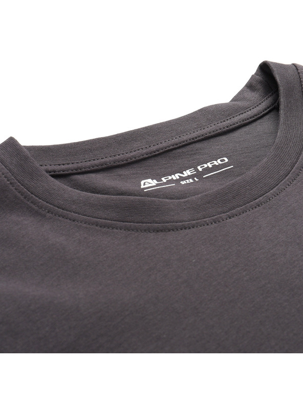 ALPINE PRO Мъжка памучна тениска ALPINE PRO DOMEN обсидиан варианта pa