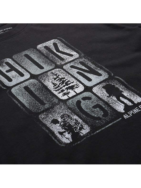 ALPINE PRO Мъжка бързосъхнеща тениска с охлаждащо сушене ALPINE PRO BOLEN 2 черен вариант па