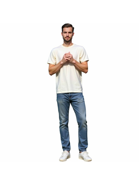 ALPINE PRO Мъжка памучна тениска ALPINE PRO DORG крем варианта pd