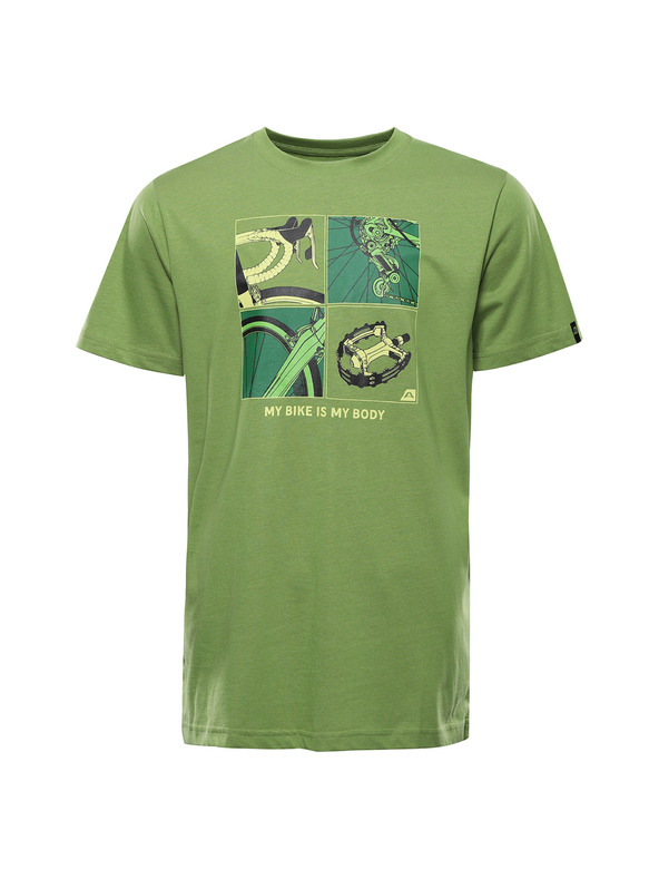 ALPINE PRO Мъжка тениска от органичен памук ALPINE PRO TERMES 3 peridot вариант pa