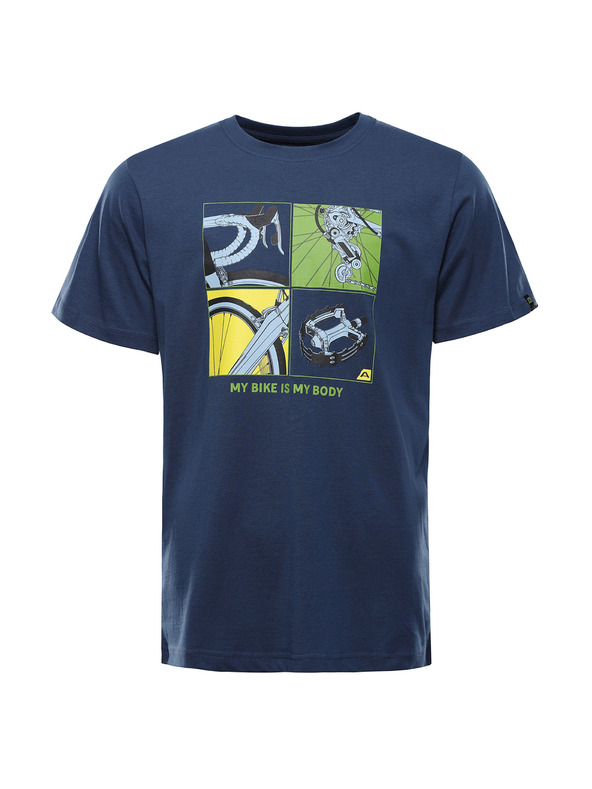 ALPINE PRO Мъжка тениска от органичен памук ALPINE PRO TERMES 3 blue wing teal вариант pa