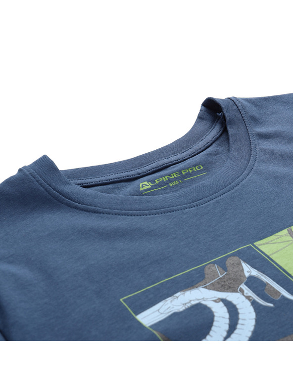 ALPINE PRO Мъжка тениска от органичен памук ALPINE PRO TERMES 3 blue wing teal вариант pa