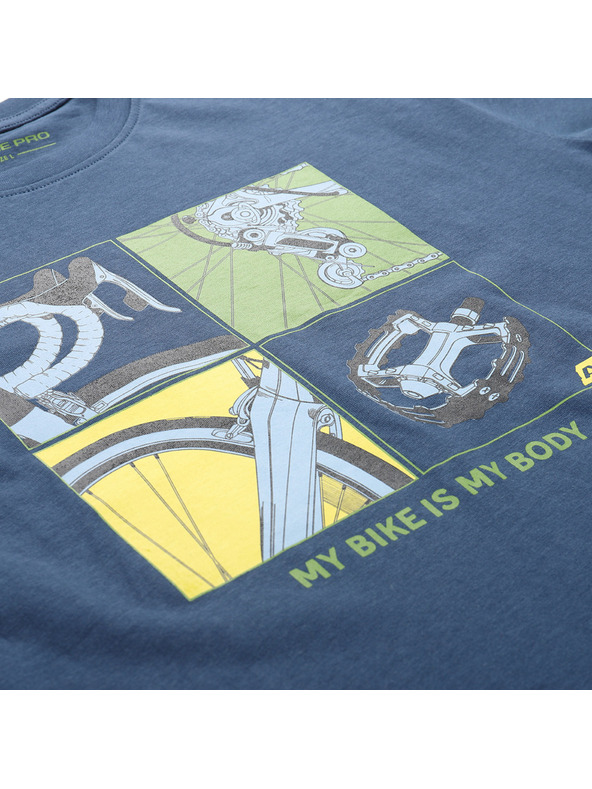 ALPINE PRO Мъжка тениска от органичен памук ALPINE PRO TERMES 3 blue wing teal вариант pa