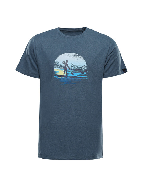 ALPINE PRO Мъжка тениска от немачкащ се материал ALPINE PRO GORAF 2 тъмно метално синьо вариант pa