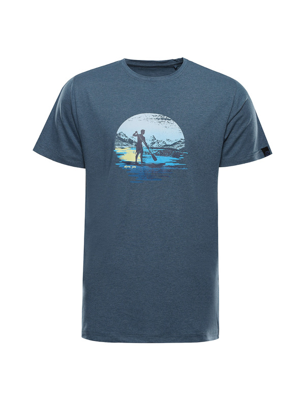 ALPINE PRO Мъжка тениска от немачкащ се материал ALPINE PRO GORAF 2 тъмно метално синьо вариант pa