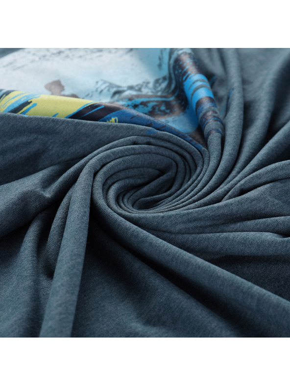 ALPINE PRO Мъжка тениска от немачкащ се материал ALPINE PRO GORAF 2 тъмно метално синьо вариант pa