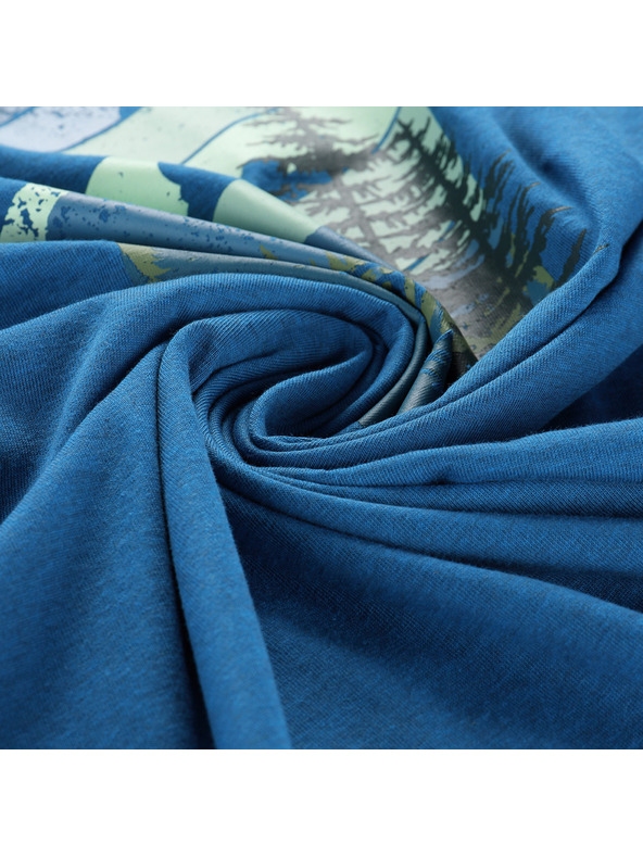 ALPINE PRO Мъжка тениска от немачкащ се материал ALPINE PRO NOGER лунна океан вариант pa