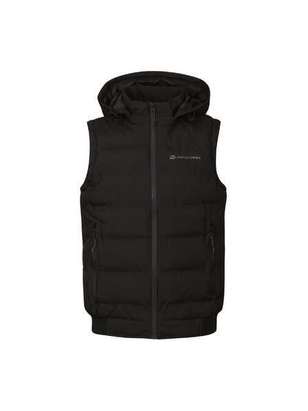 ALPINE PRO Мъжка отоплена жилетка с USB тип a ALPINE PRO HEAT черен