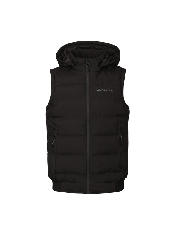 ALPINE PRO Мъжка отоплена жилетка с USB тип a ALPINE PRO HEAT черен