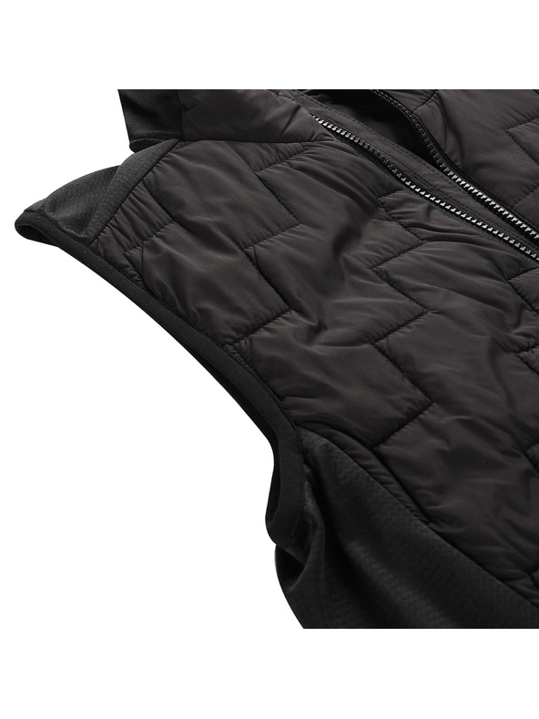 ALPINE PRO Мъжка топла жилетка с мериново пълнене ALPINE PRO NERC black