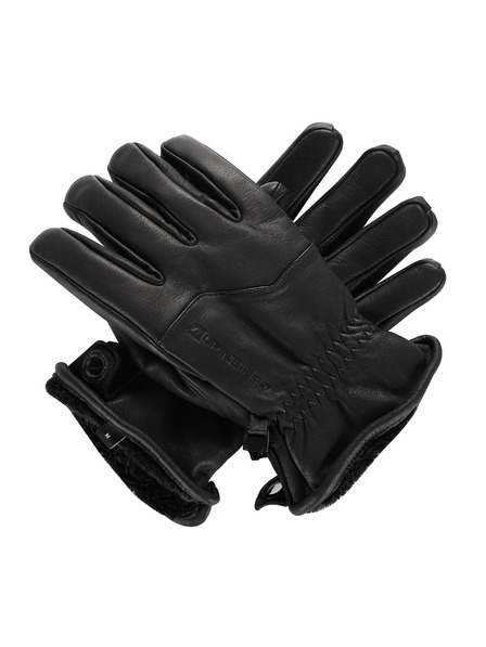 ALPINE PRO Ски кожени ръкавици ALPINE PRO UWEQE черни