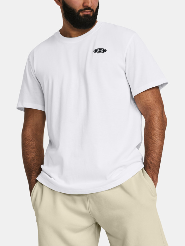 Under Armour Мъжки тениски Under Armour UA HW LC PATCH SS-WHT